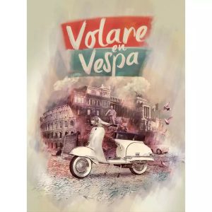 affiche vespa vintage