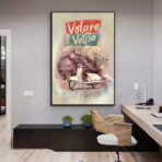 affiche vespa vintage