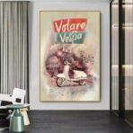affiche vespa vintage