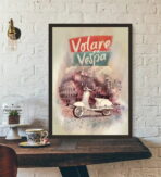 affiche vespa vintage