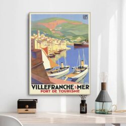 affiche Villefranche sur mer