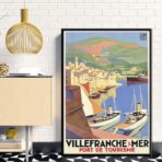 affiche Villefranche sur mer