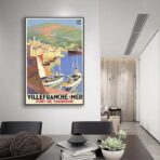 affiche Villefranche sur mer