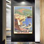 affiche Villefranche sur mer