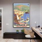 affiche Villefranche sur mer