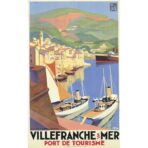 affiche Villefranche sur mer
