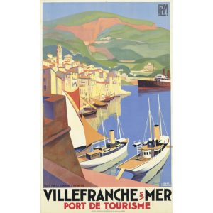 poster villefranche sur mer