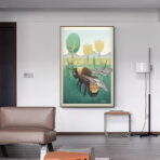 affiche abeille vintage