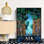 affiche vintage aix en provence