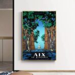 affiche vintage aix en provence