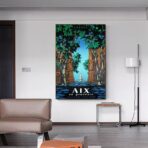 affiche vintage aix en provence