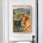 affiche vintage ajaccio