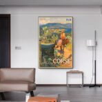 affiche vintage ajaccio