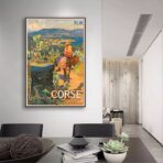 affiche vintage ajaccio