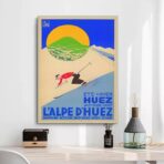 affiche vintage alpe d'huez
