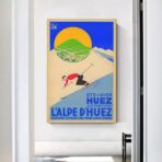 affiche vintage alpe d'huez