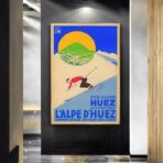 affiche vintage alpe d'huez