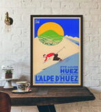 affiche vintage alpe d'huez