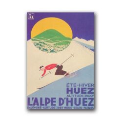 affiche vintage alpe d'huez
