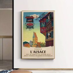affiche vintage alsace