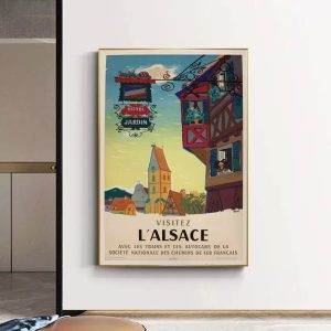 affiche vintage alsace