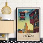 affiche vintage alsace