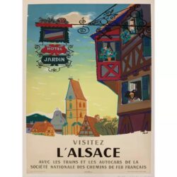 affiche vintage alsace