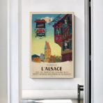 affiche vintage alsace
