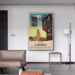 affiche vintage alsace