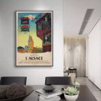 affiche vintage alsace