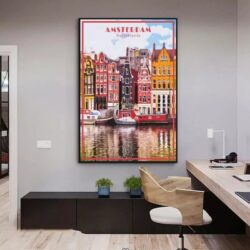 affiche vintage amsterdam
