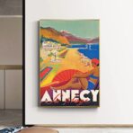 affiche vintage annecy