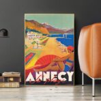 affiche vintage annecy