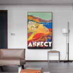 affiche vintage annecy