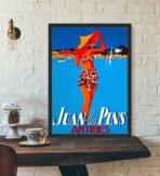 affiche vintage antibes juan les pins