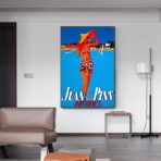 affiche vintage antibes juan les pins
