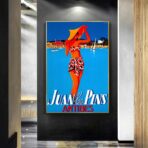 affiche vintage antibes juan les pins