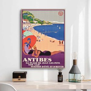 affiche vintage antibes
