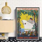 affiche vintage antilles