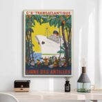 affiche vintage antilles