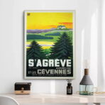 affiche vintage ardeche