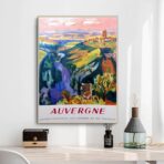 affiche vintage auvergne