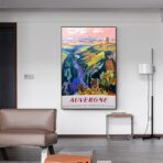 affiche vintage auvergne