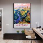 affiche vintage auvergne