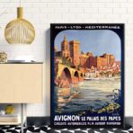 affiche vintage avignon