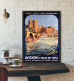 affiche vintage avignon