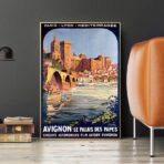 affiche vintage avignon