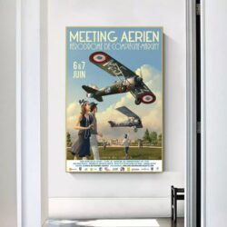 affiche vintage avions