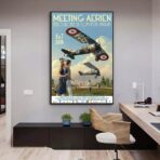 affiche vintage avions