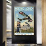 affiche vintage avions